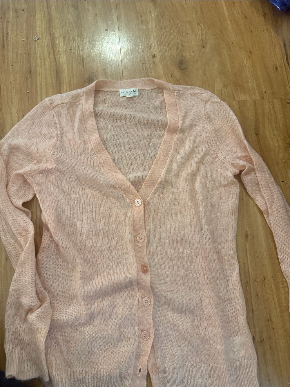 Maison Jules peach cardigan